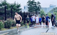 ‘비가 와도 달린다’ 가스공사, 본사에서 체력 훈련하는 이유는?