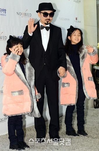 [SS포토]박상민 '붕어빵 두 딸과 함께 왔어요!'