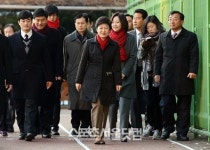 [SS포토]투표장 향하는 박근혜 후보