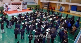 [SS포토]장미란은퇴, 기자들이 많이 오셨네요