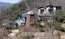 [SS포토]성접대 의혹 받는 원주 별장
