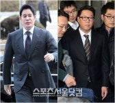 [SS포토]유통계 황태자들의 법원 나들이(?)