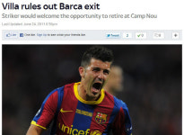 다비드 비야, 바르셀로나 안떠나