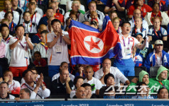 [런던포토] 북한응원단