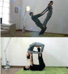 박수홍 박수애, 고난도 커플요가 자세…스킨십 폭발 야릇