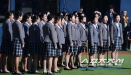 [포토] 애국가 부르는 해우리 합창단