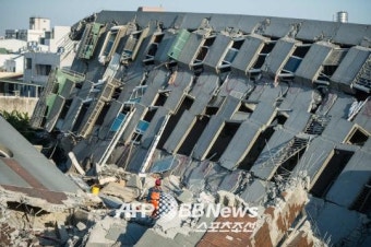 대만 강진, 골든타임 경과 '40명 사망'…