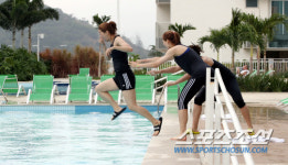 [리우펜싱] 즐거운 시간 보내는 펜싱 선수들