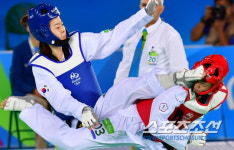 [리우포토] 4강 진출 오혜리, 천하무적 발차기!