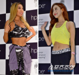 [포토] 제시-레인보우 승아 탄탄한 복근 대결