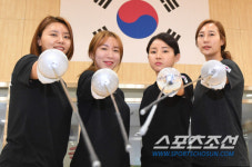 [포토] 여자플뢰레 '메달 사냥 기대하세요'