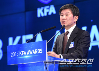 [포토] 정몽규 대한축구협회장, 2018년을 돌아보며