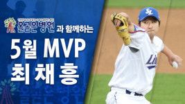 [대구현장]5월 3승 최채흥, 올곧은병원 월간 MVP 수상