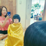 백종원♥ 소유진, 엄마 미용실 오픈…눈 꼭 감은 귀요미 첫 손님