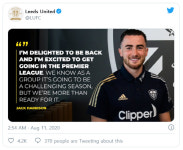 리즈시절 꿈꾸는 리즈,에이스해리슨 임대 연장 성공