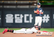 [포토] 황재균, 스피드를 주체 못해~