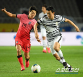 전북풀백 이주용, 5년2개월만의 국대데뷔골! 벤투호,김학범호에 1-0 [전반 종료X현장live]