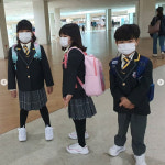 이동국♥이수진, 설아X수아X시안 같은 교복 첫 등교 송도 국제학교 입학[종합]