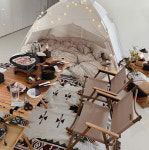 김준희♥연하남편, 으리으리 집에서 텐트 치고 홈캠핑 ♥신랑이랑 소꿉놀이[in스타★]