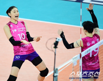 [포토] 김연경 '오늘은 배구가 돼!'