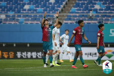 파투 결승골 대전하나, 경남 2대1로 꺾고 선두 등극[K2 현장리뷰]