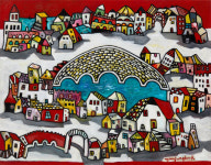 중세 마을로의 초대...‘하우스퍼즐’ 윤정숙 작가 개인전