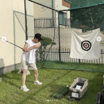 이솔이♥ 박성광, 으리으리 마당서 골프연습..3층 전원주택 살길 잘했네