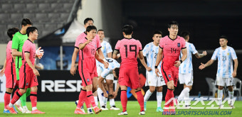 [포토] 올림픽 축구대표팀 '아르헨티나와 2-2 무승부'