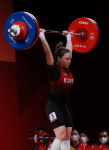 [도쿄올림픽]여자 역도 55kg 함은지, 합계 201kg로 첫 올림픽서 7위