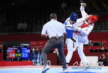 [지바 현장]이다빈 태권도 역사상 역대급 레전드 명승부 연출, 버저비터 1초 헤드킥까지 초단위로 재구성했다