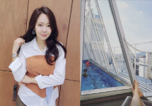 '백종원' 소유진, 루프탑을 통째로 빌렸나...삼남매와 으리으리한 수영장行