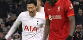 [EPL현장]손흥민 리그 7호골 작렬! 토트넘 2-2 리버풀 진행 중