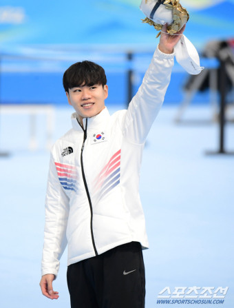 [포토] 김민석, 대한민국 첫 메달