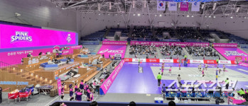 핑크빛으로 물든 계양체육관. 347일만에 옛집 찾은 흥국생명 [인천스케치]