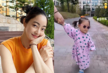 김수미 손녀 서효림 딸, 이렇게 입고 등원을? 어린이집 인싸 되겠네~