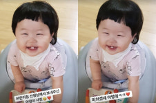 세쌍둥이맘 황신영, 어린이집서 보내준 아영이 사진…미치겠네