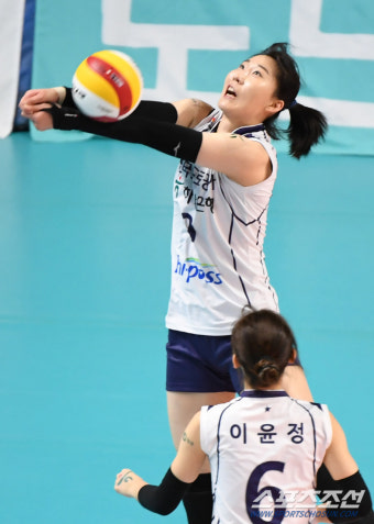 [포토] 박정아, 수비도 열심히