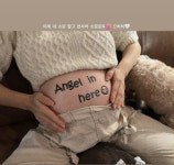 벤, 만삭 D라인에 'Angel in here' 새기고 