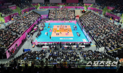 [포토] 흥국생명-IBK 경기장 가득 메운 배구팬들