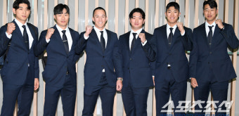[포토] 이정후-김하성-에드먼-고우석-이의리-정우영 'WBC 가자!'