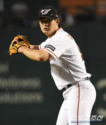 [포토] 한화 김서현 '집중'