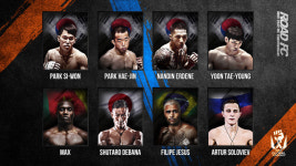 한국인 4명+브라질, 일본, 카메룬, 러시아... 억대 상금 라이트급 토너먼트 8강 확정[로드FC]