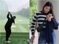 운동DNA 어디 안가네..이동국 딸 재아, 테니스→골프 전향 타고난 피지컬과 파워