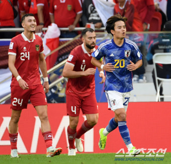 [카타르 전반리뷰]클린스만 직관 '우에다 선제골' 日, 신태용의 인니 1-0 리드 'D조 2위 가능성'