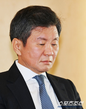 '침울한 표정' KFA 긴급 임원회의 주재한 정몽규 회장, 클린스만 감독 거취 논의[축협현장]