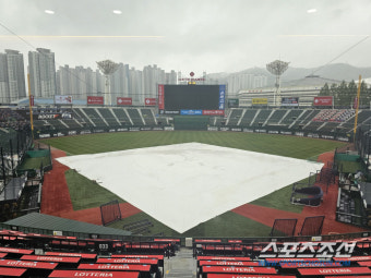 롯데-KT전 우천 취소, 21일 더블헤더...윌커슨-나균안 vs 쿠에바스-엄상백 [부산 현장]