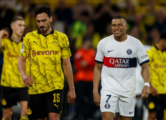 '벤치 대기' 이강인 아쉬운 결장...'음바페 침묵' PSG, 도르트문트에 0-1 충격패→결승행 대위기