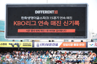 1110명 부족했다…한화 홈경기 연속 매진 新 17G에서 종료