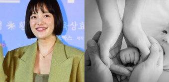 '김용건 며느리' 황보라, 子 생후 50일 기념 촬영..아름다운 가족