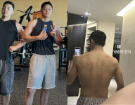 군 복무 BTS 뷔, 헐크급 성난 팔근육...벌크업 성공 자랑스러워